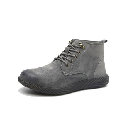 

GENILU Men s Work Safety Steel Toe Boots Lightweight Breathable Industrial Construction Boots Sneaker