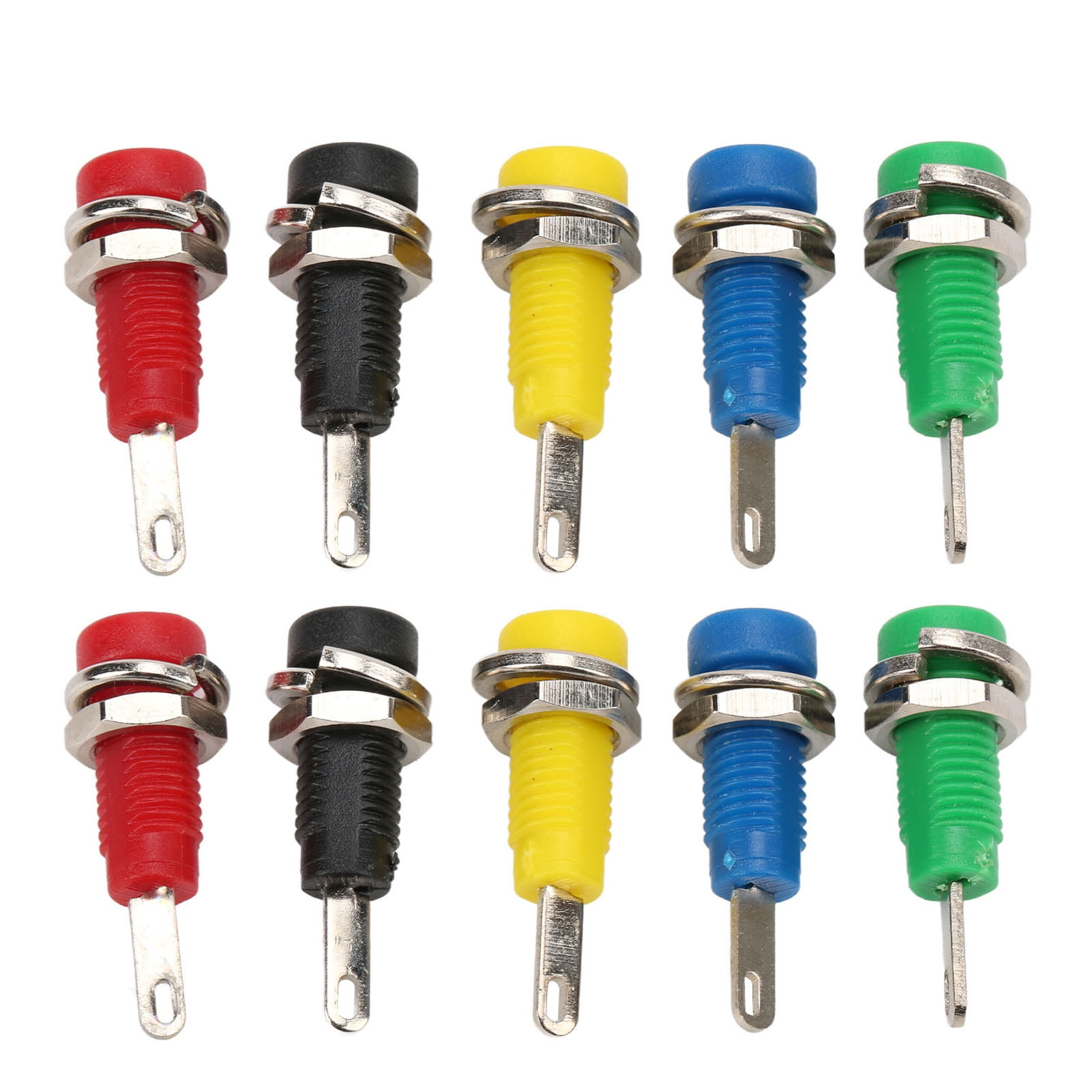 Octpeak 2mm Banana Jack Socket,J.40003 2mm Panel Socket 5 Colors 30Vac