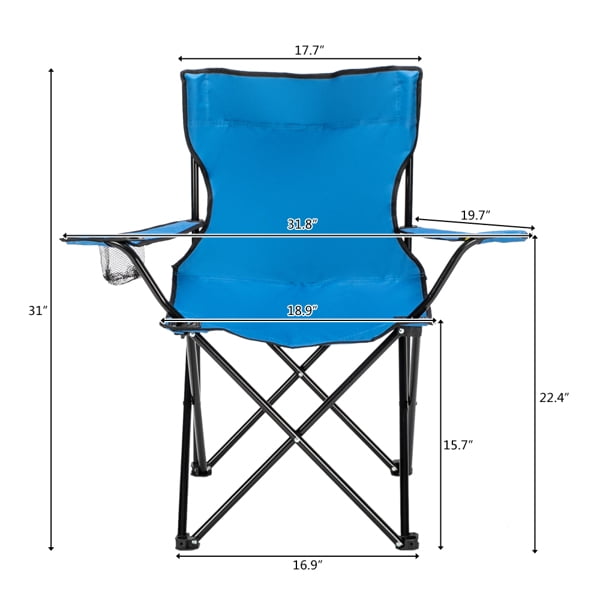 Alvantor Folding Camping Chair Lightweight Portable Outdoor Chair with Carry Bag Blue