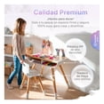 thumbnail image 2 of Mesa y Silla para Niños, Escritorio Infantil Altura Ajustable, Madera de Haya, 1 a 8 Años, Blanco, 2 of 7