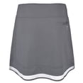 thumbnail image 2 of Golftini Golf Ladies Pull-On Mesh Trim Ruffle Skort Charcoal Medium, 2 of 2