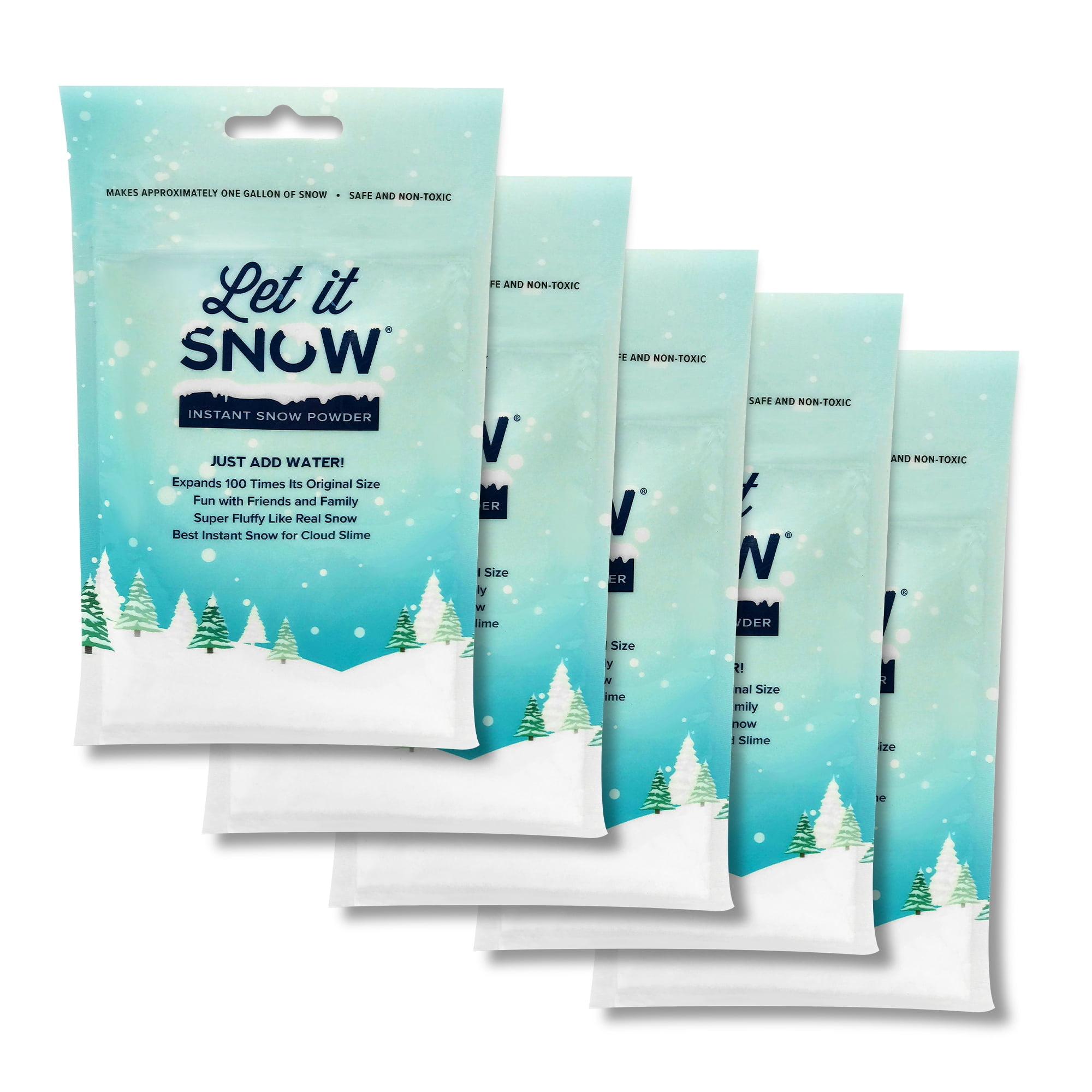 Let it Snow Instant Snow Powder for Slime, Premium Fake Snow Perfect