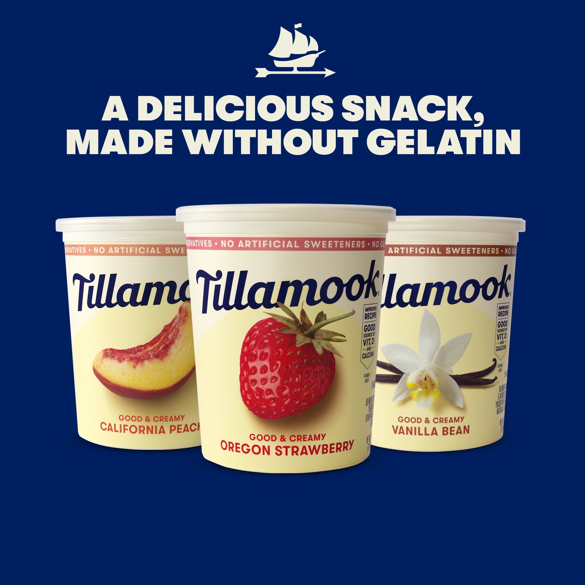 Tillamook Old Fashioned Vanilla 2% Greek Yogurt, Blended, 5.3 oz