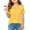 Yellow, variant on Arlun Girls Pleated T Shirts Kids Crew Neck Short Sleeve Soft Comfortable Fashion Pullover Tops Solid Color Tees 5-14 Years Yellow 160