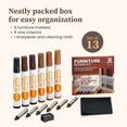 thumbnail image 4 of Katzco Wood Furniture Repair Kit - Set of 13 Wood Markers and Wax Sticks - Furniture Scratch Repair - Wood Floor Scratch Remover - Table and Desk Cover-Up - Furniture Crayon for Scratch, 4 of 9