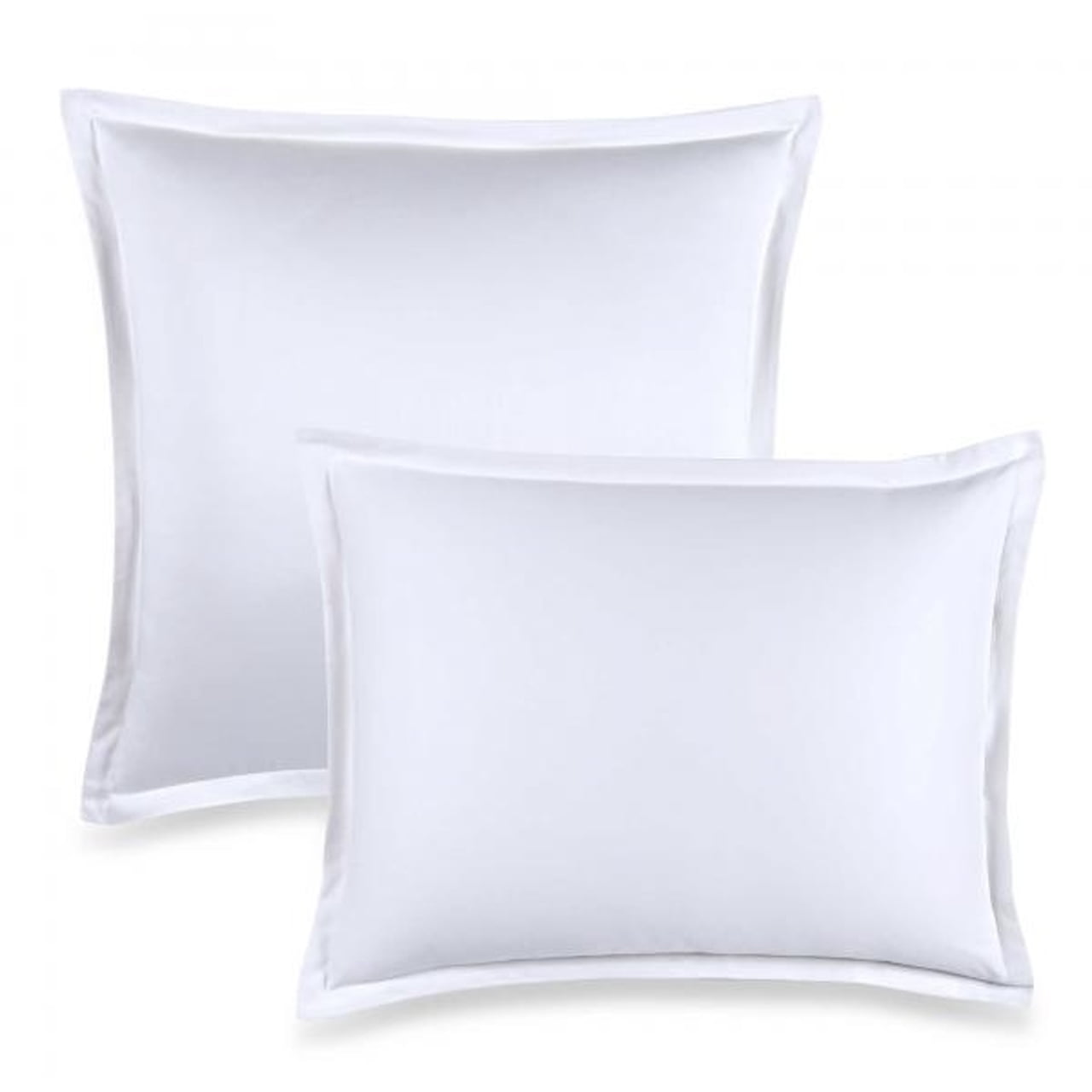 Pillow sham Set of 2 Silver Grey Solid 800 Thread Count Superking Size Envelope Closure Pillow Cover 20x36 Breathable & Smooth Feel Long Staple Sateen Weave Silky Soft Natural Cotton