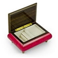 thumbnail image 2 of Old World 30 Note Italian Red Floral Music Jewelry Box - Fur Elise, 2 of 2