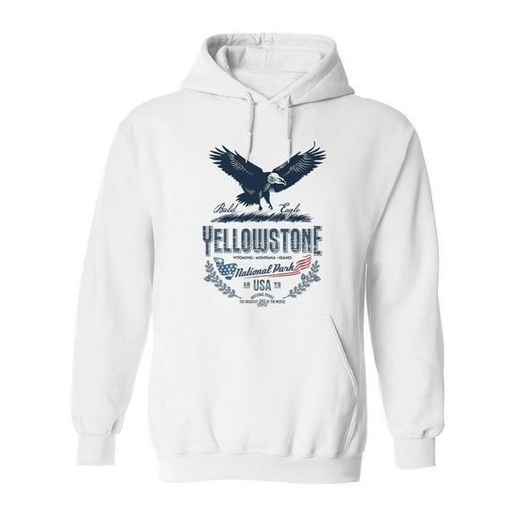 National Park Yellowstone Hoodie Men -Image by Shutterstock, Male 3X-Large