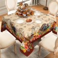thumbnail image 1 of Nappe Carrée de l'Action de Grâce 60 Pouces, Nappe Carrée Dinde de Récolte de l'Action de Grâce, Nappes de l'Action de Grâce Carrées, Housse de Table Carrée de l'Action de Grâce Déco, 1 of 6