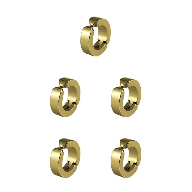 Pendientes Sonducket Clip de Oreja para Hombre Aro de Acero Inoxidable