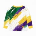 thumbnail image 7 of KPOPLK Toddler Baby Boy Clothes Carnival Print Long Sleeve Sweatshirt Pullover Tops and Jogger Pants Cute Fall Winter Outfit(6-7 Years,), 7 of 7