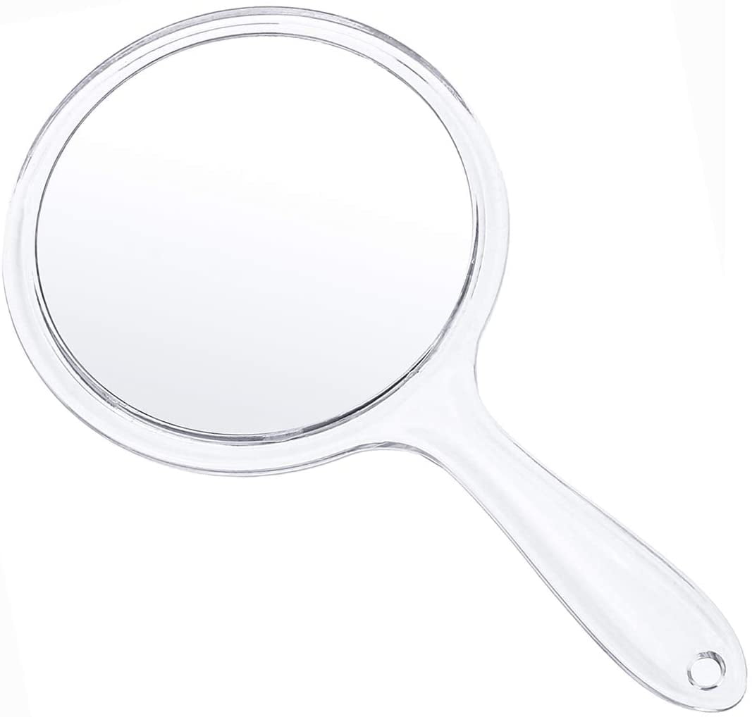 Makeup Hand Mirror, DoubleSided 3X 1x Magnifying Large Travel Handheld
