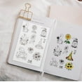 thumbnail image 4 of Gnomes Clear Rubber Stamps Sunflower Sentiments Words Flower Kettle Transparent Postmark Silicone Seals Stamp DIY Scrapbooking Paper Craft Cards Making Photo Album Decorative, 4 of 9