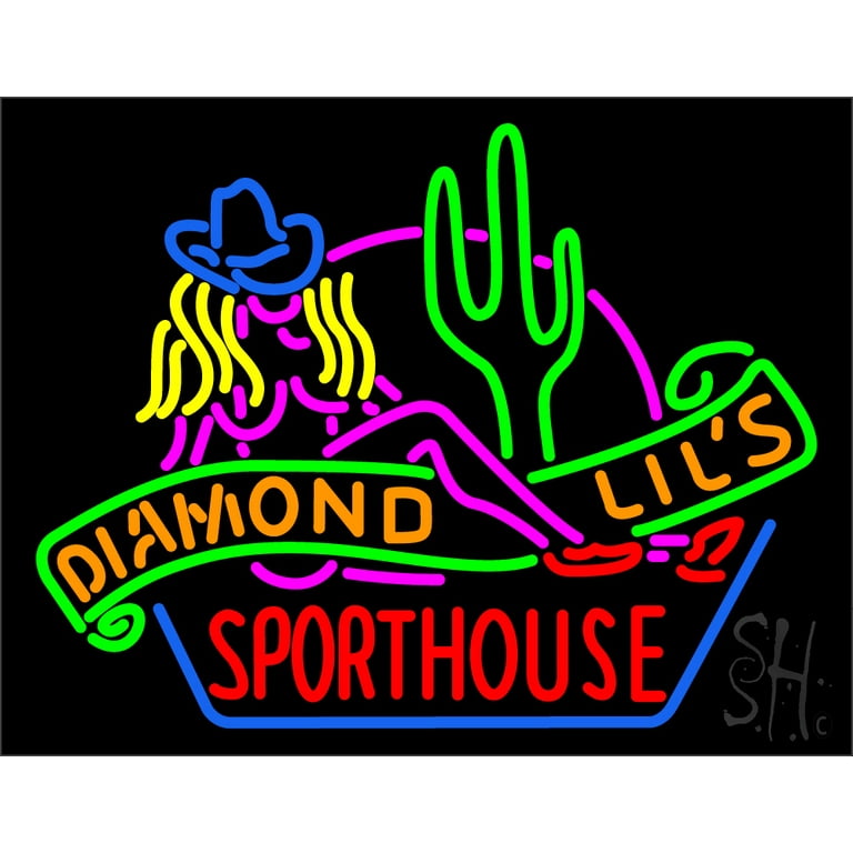 Sexy Diamond Lils Sporthouse Las Vegas LED Neon Sign 24 Tall x 31