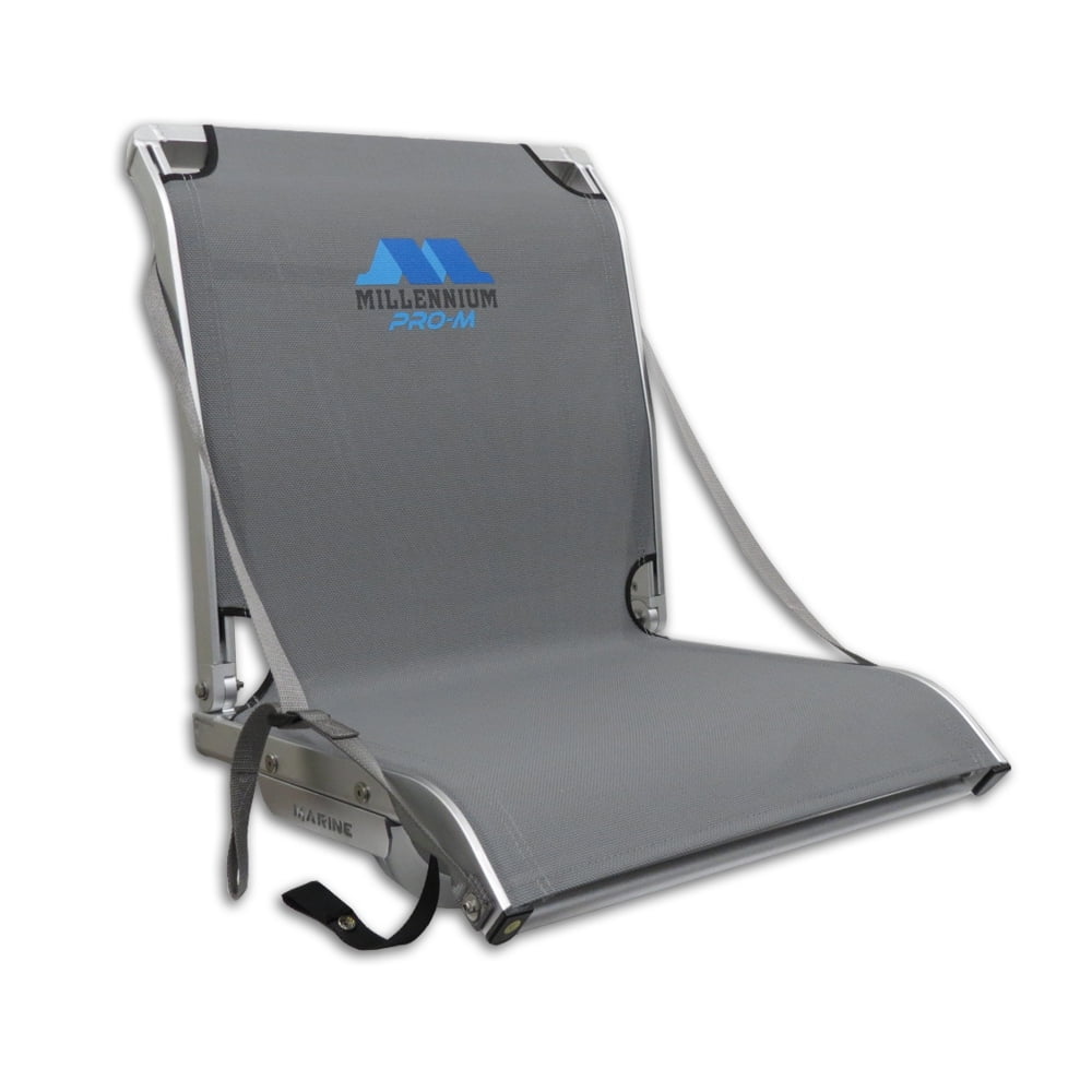 Two Millennium Marine Pro-M 100 Adjustable Reclining Max Comfort Boat Seat + D200 SideKick Double Seat Pedestal