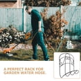 thumbnail image 5 of WHAMVOX Garden Hose Hanger Hose Hanger for Outdoor 37x31x13cm Black, 5 of 8