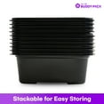 thumbnail image 3 of BUDDY PACK Reusable Food Storage Container With Lid for Meal Prep, BPA Free, Made in Korea, 50 Pack, 27 oz, 3 of 10