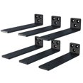 thumbnail image 1 of Soportes flotantes para estantes NEODROP de 25 cm, resistentes, paquete de 6, 1 of 7
