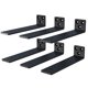 thumbnail image 1 of Soportes flotantes para estantes NEODROP de 10 cm, resistentes, paquete de 6, 1 of 6