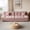 Pink, variant on Magic Home 89" Cloud Sofa,Modern Velvet Couch,3-Seat Sofa for Living Room,Apartment and Small Space,Pink