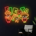 thumbnail image 3 of Handmadetneonsign Fiesta Neon Sign, Fiesta Neon Light, Sombrero Hat Led Light, Mexican Tacos Sign, 3 of 5