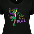 thumbnail image 4 of Inktastic Let the Good Times Roll Mardi Gras Jester Women's Plus Size T-Shirt, 4 of 5
