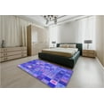 thumbnail image 4 of Ahgly Company Indoor Rectangle Patterned Crocus Purple Area Rugs, 4' x 6', 4 of 6