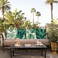 thumbnail image 4 of Green Plants Throw Pillow Covers 18x18 Set of 4 Tropical Leaf Pillow Covers Summer Decorations Pillow Covers Cushion Covers Pillow Case for Outdoor Home Couch Sofa Decor (18 inch), 4 of 5