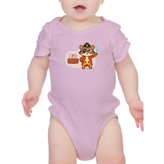 I Am A Pirate Tiger Bodysuit Infant -Image by Shutterstock, 12 Months