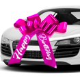 thumbnail image 1 of Arco para coche Datanly, 76 cm, grande, impermeable, de vinilo, color rojo rosa, 1 of 7