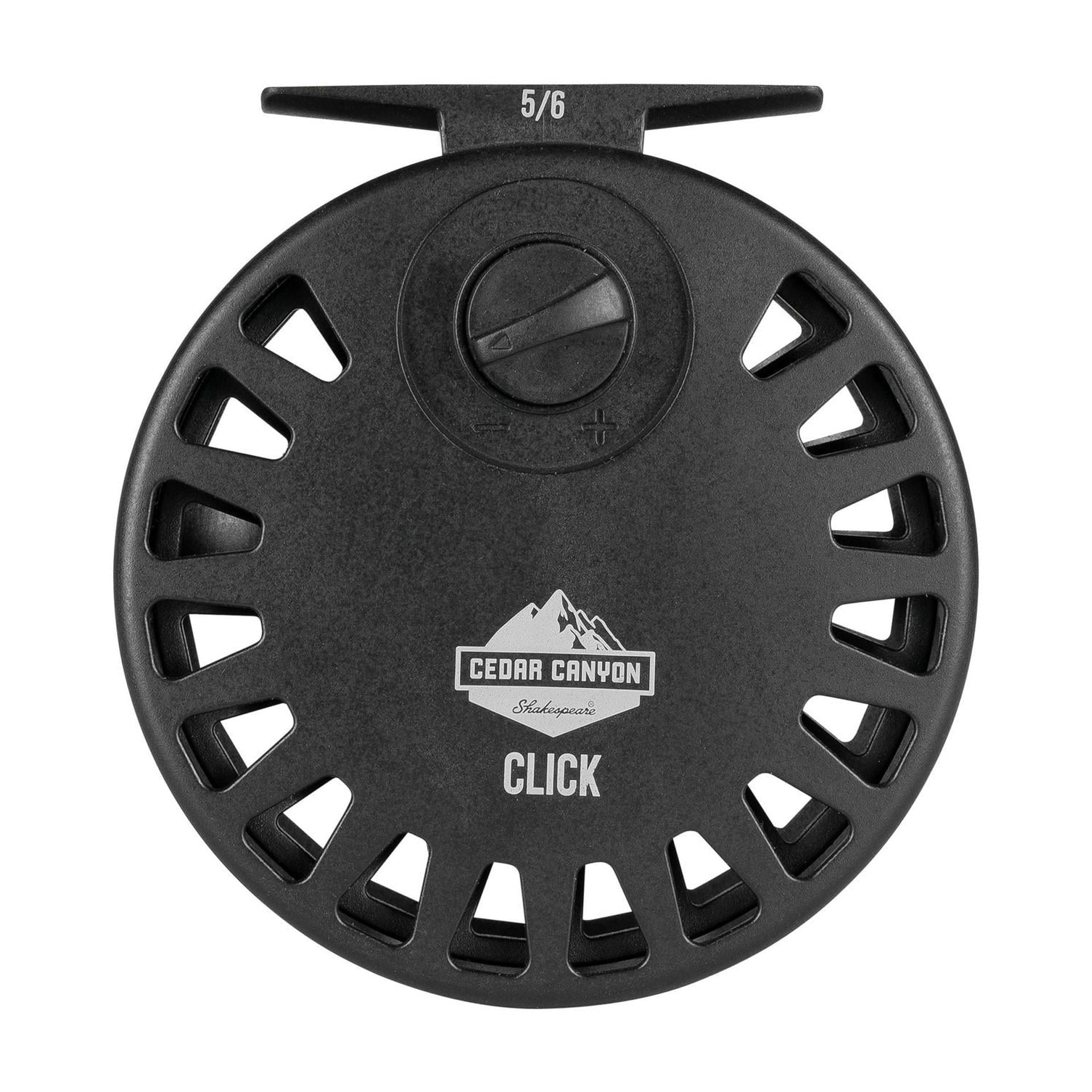 Shakespeare Cedar Canyon Click Fly Reel, Size 7/8, Click Check Fly Fishing Reel