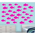 thumbnail image 2 of VWAQ Aquatic Animal Sticker, School Of Fish Wall Decor - Peel and Stick Decal, 32 Pack VWAQ (Hot Pink), 2 of 2
