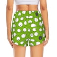 thumbnail image 2 of Lsque Funny Sheep Doing Yoga Printed Women's Running Shorts with Liner Pockets,Elastic Quick Dry Workout Athletic Gym Yoga Shorts,Womens High Waist Shorts-Small, 2 of 9