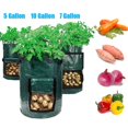 thumbnail image 6 of Potato Grow Bags, Heavy Duty Aeration Fabric Pots for Garden and Planting Green 10 Gallon, 6 of 9