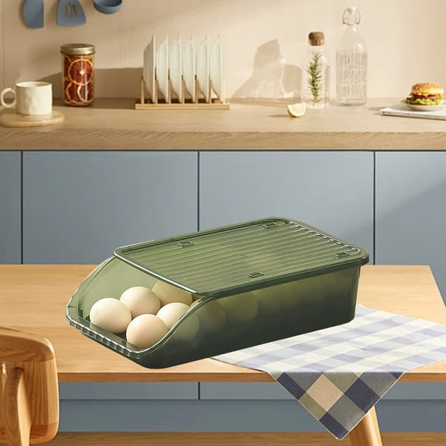 BANDEJA DE HUEVO DEL REFRIGERADOR, Soporte de Huevo de Rollo AuticO para la cocina en Casa