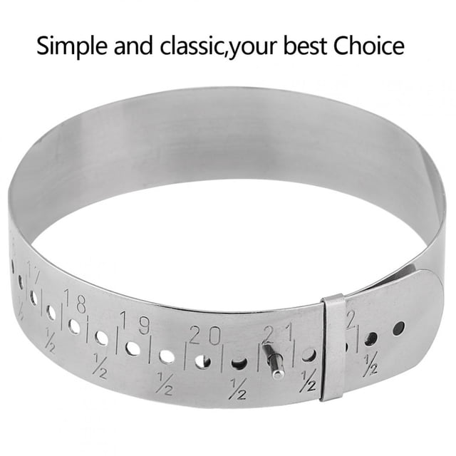 Stainless Steel Adjustable Bangle Gauge Jewelry Bracelet Sizing Tool - One Size Fits All, Slip Knotted, Measure Bangle Bracelet Sizes