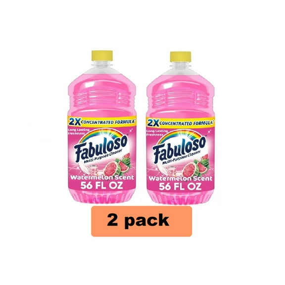 ( Pack of 2) Fabuloso Multi Surface All Purpose Floor Cleaner, Watermelon Scent, 56 fl oz