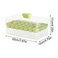 thumbnail image 3 of Qnjujn One-Button Ice Cube Tray with Cover & Shovel BPA-Free Plastic Ice Mould for Freezer Home Bar Party Drink Storage Box Odor-Proof Easy Release Design, 3 of 8