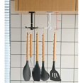 thumbnail image 4 of 4 Pack 360° Rotating Hooks, Black Nail-Free Rotating Rack, Kitchen Shelf, Wall Mount Kitchen Utensil Holder, 4 of 7