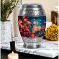 thumbnail image 7 of Humming Bird Keepsake Flowers Urn For Ashes Adult Female, 1 Large Cremation Urns For Male, Little Urns For Human Ashes Set Of 4, Blue Urn For Mother, 10&3 Inch, 7 of 7