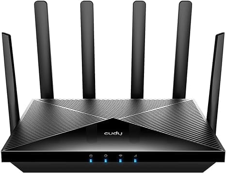Cudy P5 AX3000 5G WiFi 6 Router, Dual SIM Cellular Router with VPN and Detachable Antennas for Home and Travel