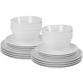thumbnail image 3 of Parhoma 24-Piece Modern White Melamine Dinnerware Set  Service for 8 People, 3 of 6