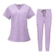 thumbnail image 4 of Conjuntos de uniformes médicos para mujer, ropa de trabajo suave, uniformes de enfermería, pantalones deportivos para tienda SG, 4 of 9