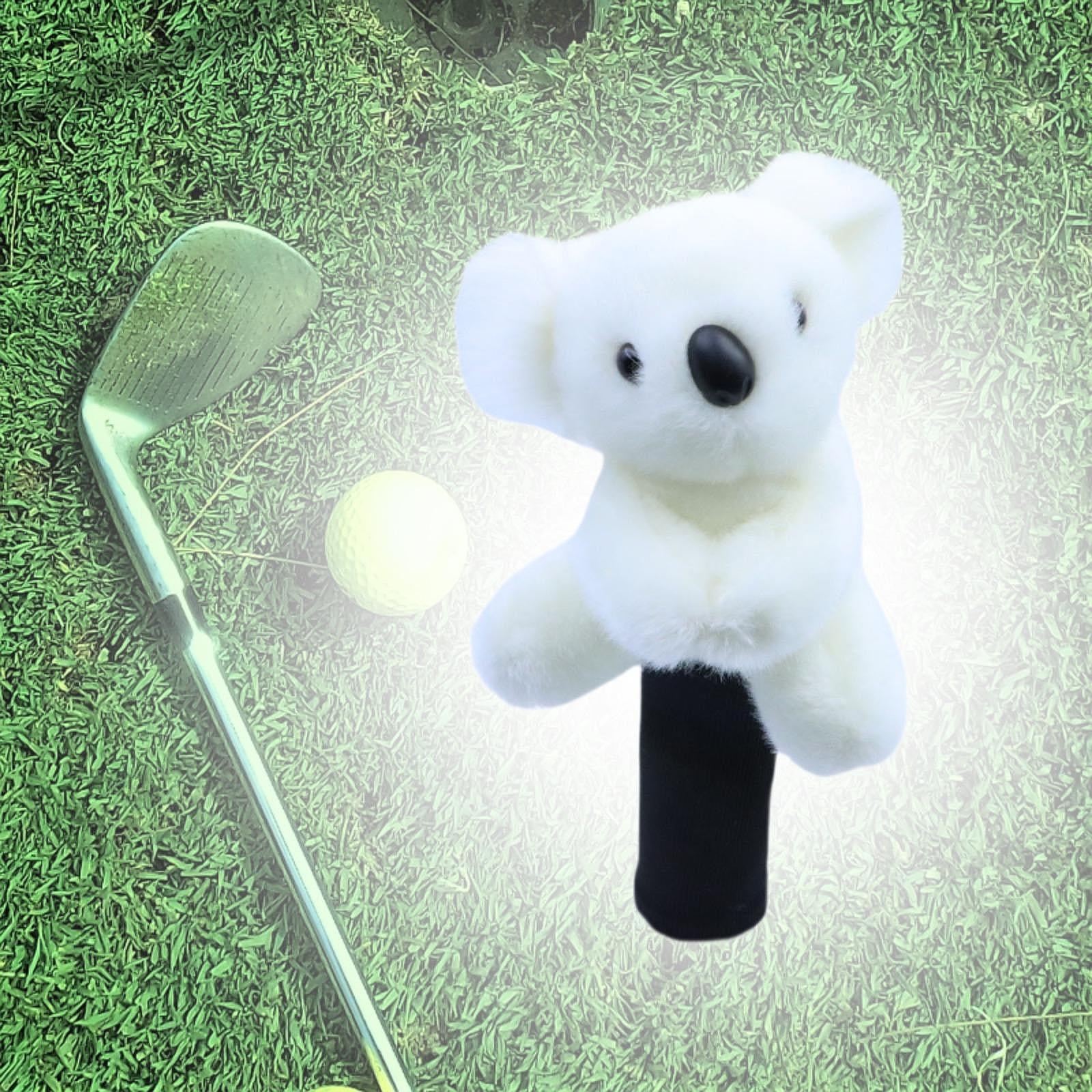 Baoblaze Golf Headcover Lovely for Drivers Hybrid Golf Accessories,Golf Gift,Lightweight, White