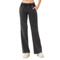 thumbnail image 3 of REALiKUN Jeans for Women Straight Wide Leg Denim Pants Fashion Streetwear Lightweight Yoga Jeans with Pockets, 3 of 3