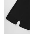 thumbnail image 7 of iEFiEL Kids Girls Basic Short Sleeve Gymnastic Ballet Dance Leotard Unitard Black 14, 7 of 7