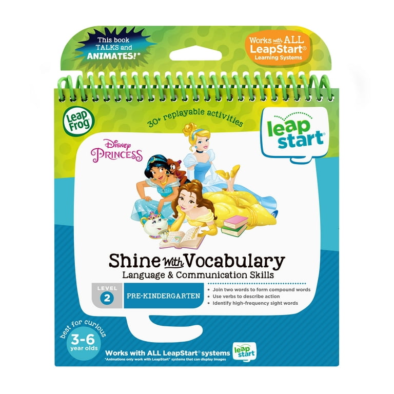Leapfrog Leapstart Disney Princess Shine With Vocabulary Learning Book Walmart Com
