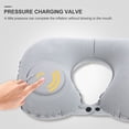 thumbnail image 2 of Kitandove 2Pcs U-Shaped Chair Neck Pillow Flocking Material Inflatable Design for Sleep, 2 of 8