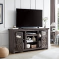 thumbnail image 2 of 60" TV Stand for 65"TVs, Wood Media Console Table, Entertainment Center with 2 Barn Doors,Adjustable Shelves, Farmhouse Under TV Table for Living Room, 2 of 9