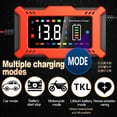 thumbnail image 3 of Intelligent Battery Charger, 6A 12V Lithium Iron Phosphate, Lead Acid Maintainer and Automatic Battery Repair Portable Function with LED Display, for Car Motorcycle Truck, AGM, 3 of 5